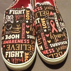 Inspirational Slip-On Sneakers